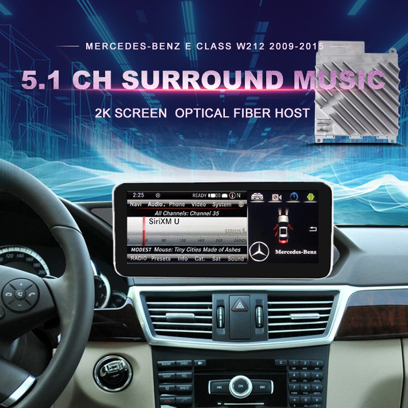 5.1 CH Android Car DVD GPS Multimedia Player for Mercedes-Benz E Class W207 & W212 (2009-2015) With Audio Upgrading System