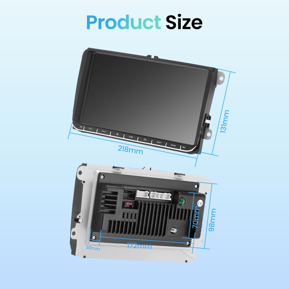 New Radio Android 2 Din Multimedia Car Player For VW / Volkswagen Skoda Octavia golf 5 6 touran passat B6 polo Jetta Coche