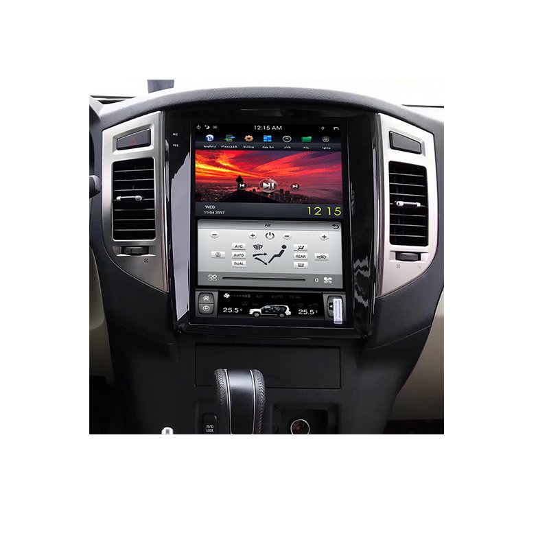 Navihua 12.1'' android 9.0 car dvd player for MITSUBISHI pajero V97 V93 v98 for tesla style vertical screen music GPS navigator