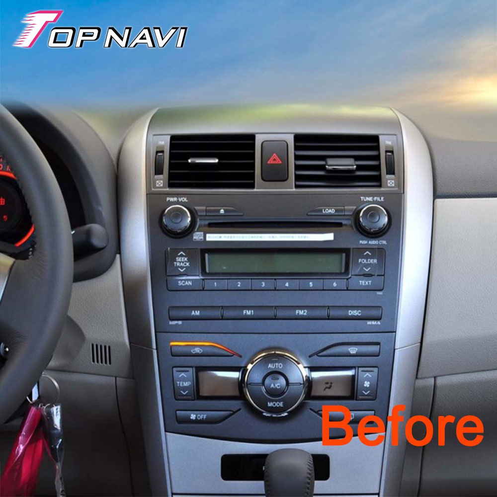 10.4Inch Android 2din Car Radio Navigation GPS Multimedia Video Player For Toyota Corolla 2008 - 2012 with Carplay WIFI