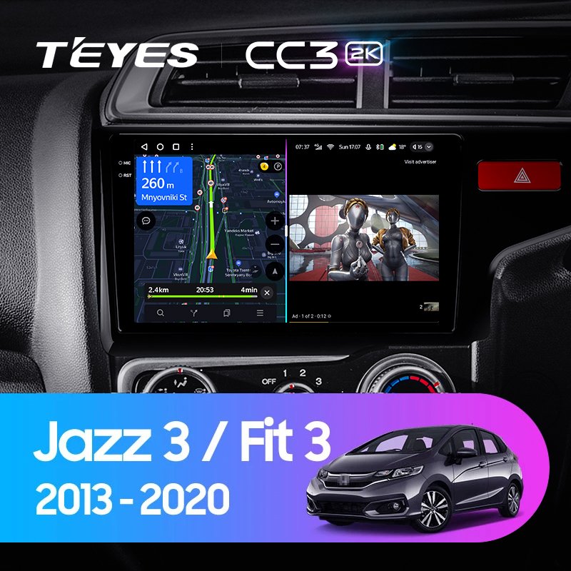 TEYES CC3L CC3 2K For Honda Jazz 3 2015 - 2020 Fit 3 GP GK 2013 - 2020 Right hand driver Car Radio Multimedia Video Player