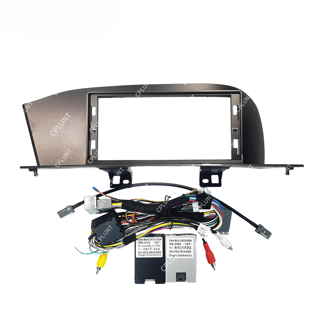 Car DVD Player Frame For HONDA ACCORD 9 2012-2015 PLAN-B 12.3 INCH BLACK Android FRAME