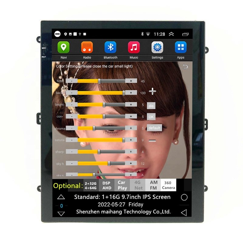 9.7inch Vertical screen car video For Tesla Style Stereo Radio GPS Navigation Car dvd player