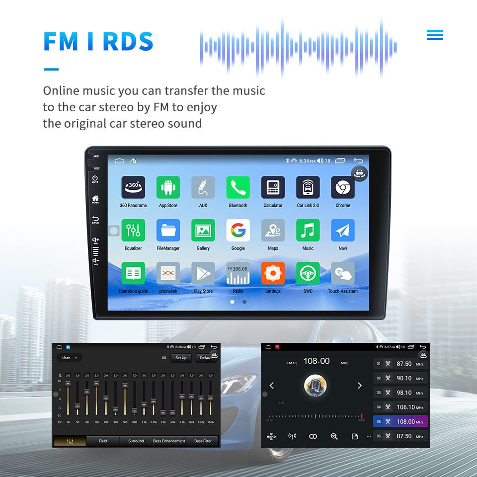 9 inch android car dvd player with BT 2 Din Android 7 9 10 Inch Car Multimedia Video Player 2DIN Stereo Radio GPS