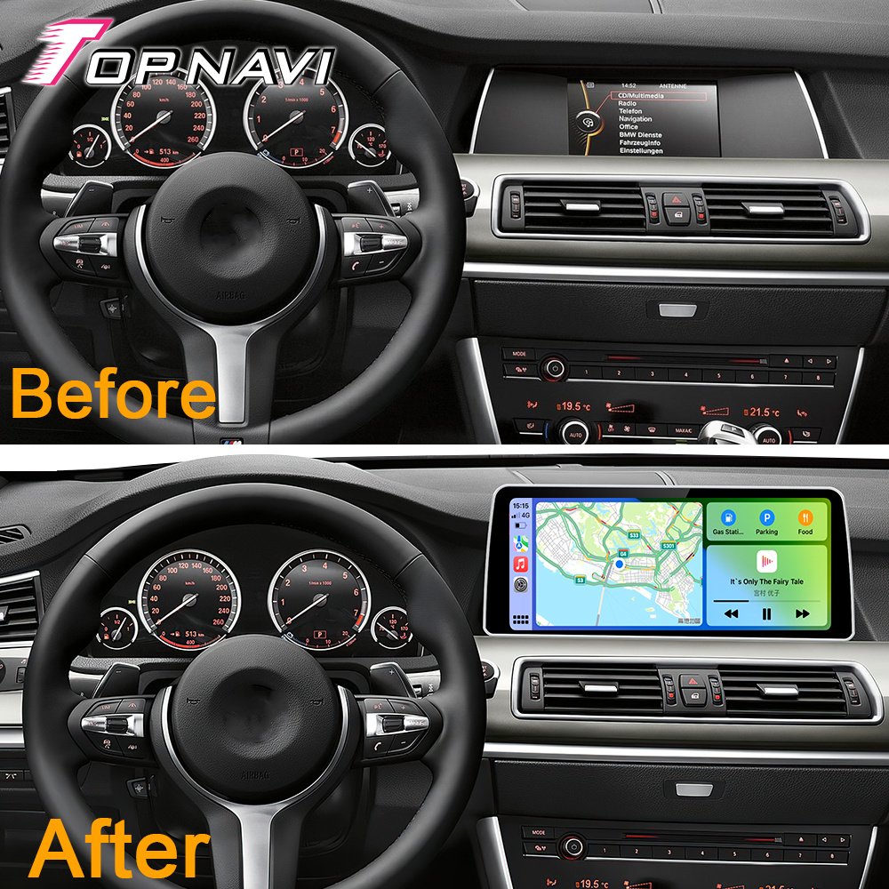 Car Radio For CIC BMW 5er GT F07 2010 - 2012 Wireless Carplay 12.3 Inch IPS Screen Android Car Dvd Multimedia Player