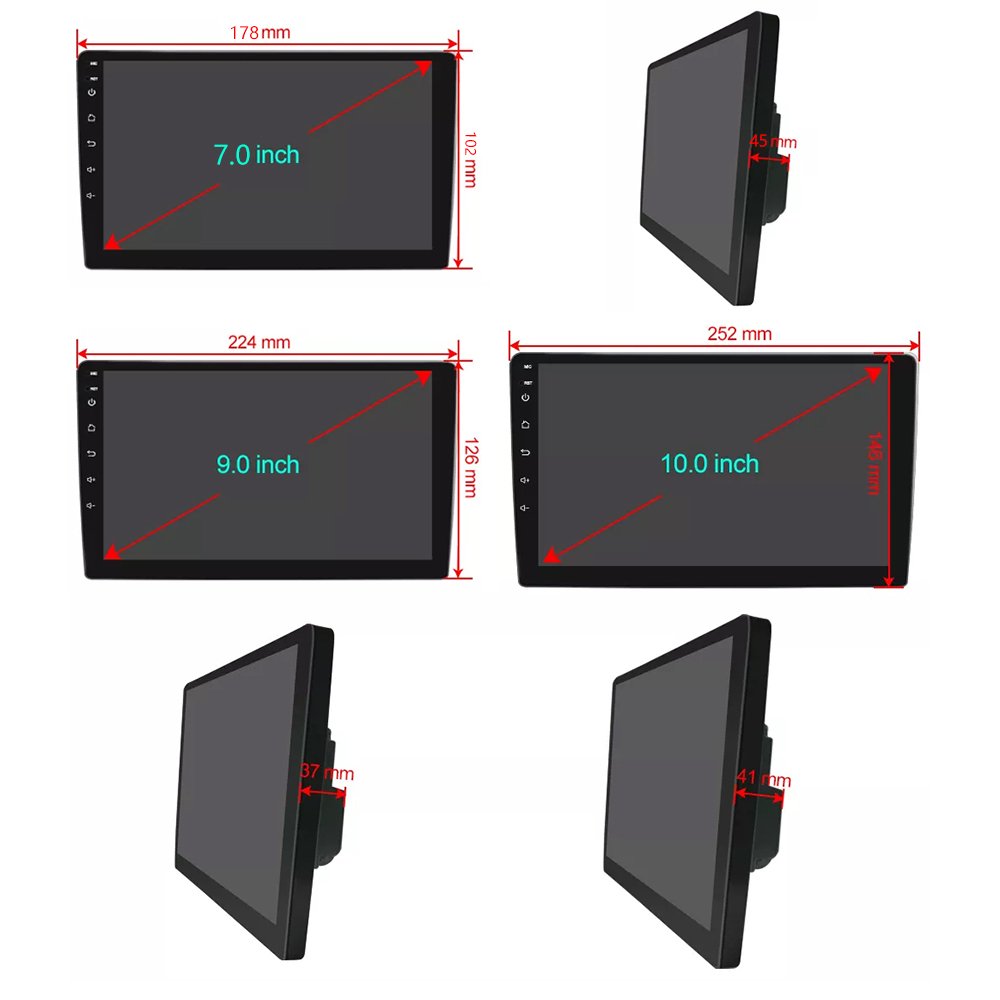 Car Stereo Double Din Carplay Oto Teyp 7 9 10 Inch Car Radio Android Navigation FM Q92 Car DVD Player