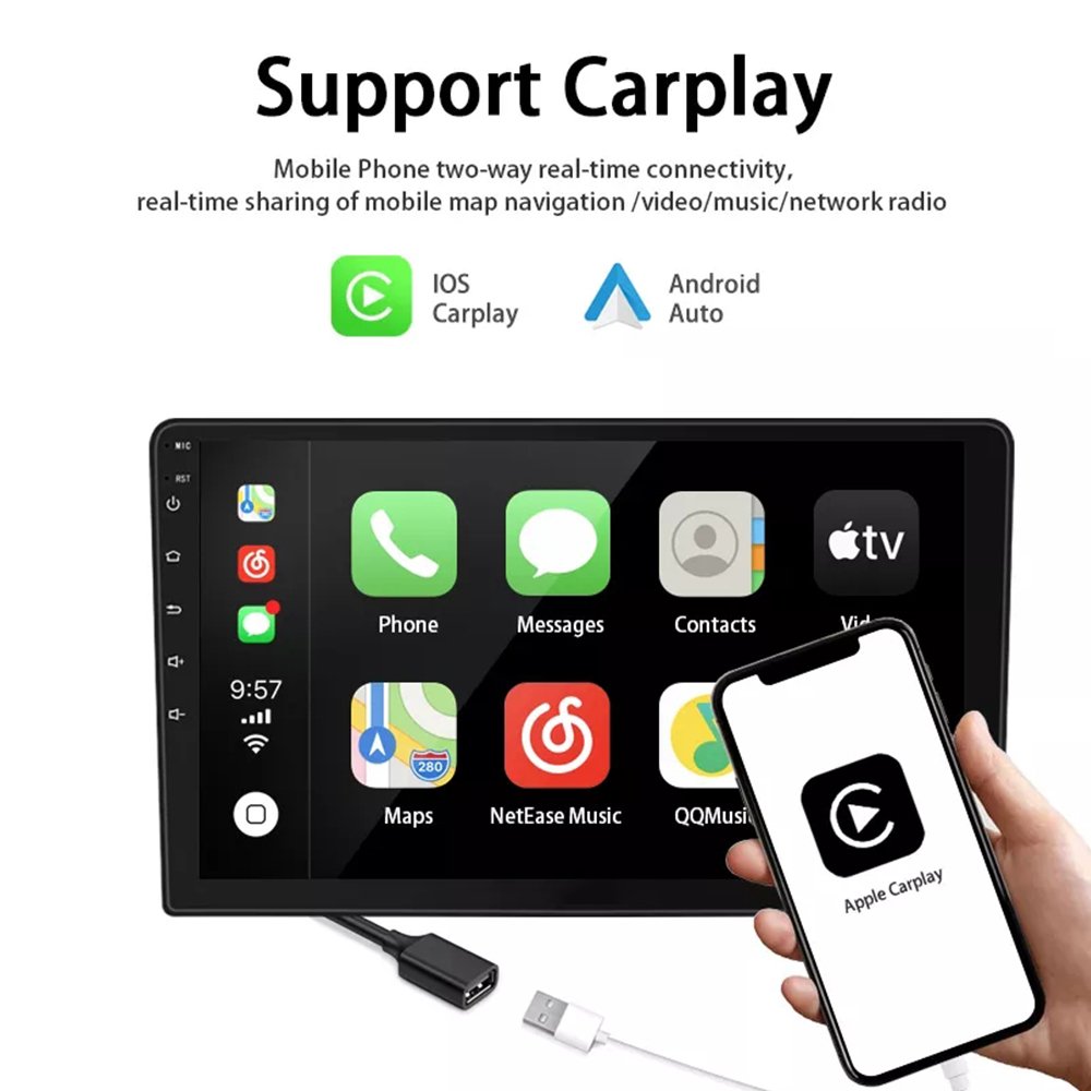 Car Stereo Double Din Carplay Oto Teyp 7 9 10 Inch Car Radio Android Navigation FM Q92 Car DVD Player