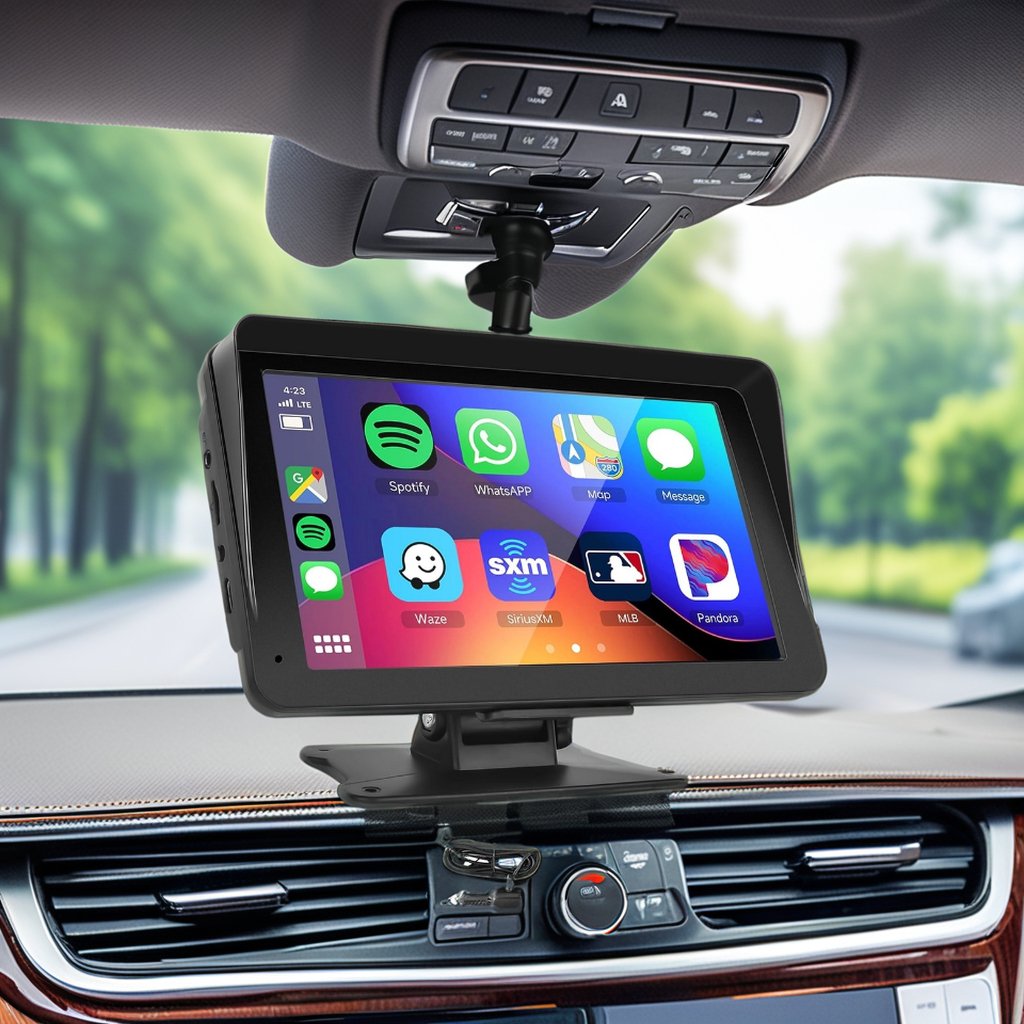 Factory Wholesale 7'' Touchscreen Smart Display with Navigation Bluetooth Apple CarPlay Android Auto Mirror Link MP5 Player