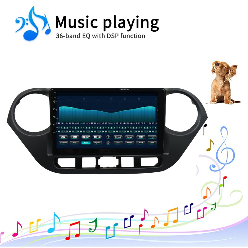 DSP 4G Head Unit Android 10 Car Multimedia Video Player For Hyundai I10 GPS Navigation Radio Audio Stereo Autoradio NO DVD 2 Din
