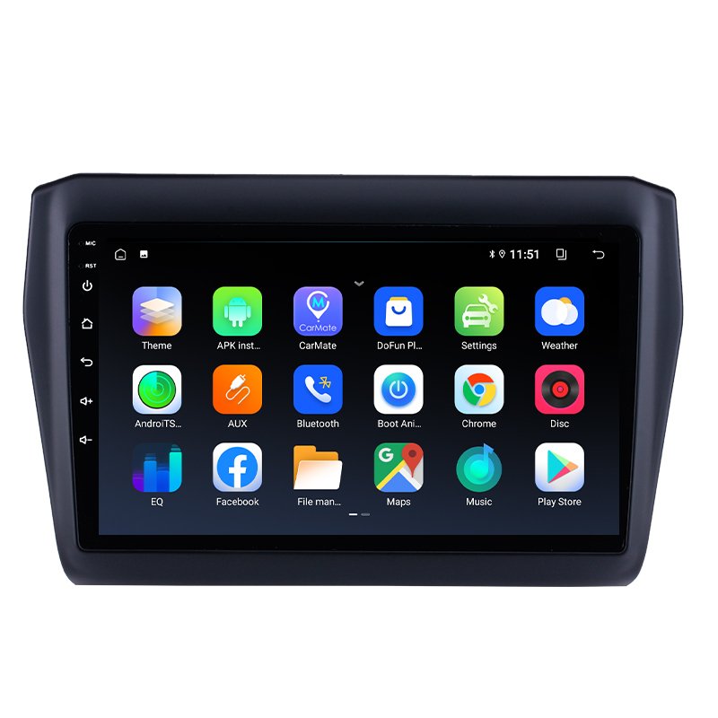 2 din Android gps navigation car multimedia Radio 2GB+32GB Car Screen player Dashboard frame kit for 2017-2019 SUZUKI Swift
