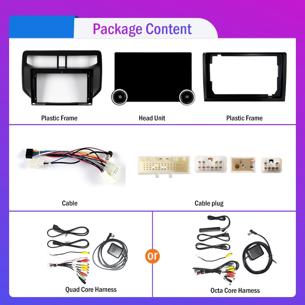 11.8Inch 2Din Android Car Radio For Toyota Rush 2018 2019 2K QLED Screen Car Stereo Car DVD Player Carplay Android Auto