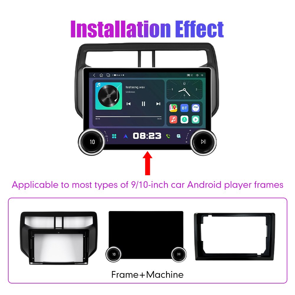 11.8Inch 2Din Android Car Radio For Toyota Rush 2018 2019 2K QLED Screen Car Stereo Car DVD Player Carplay Android Auto