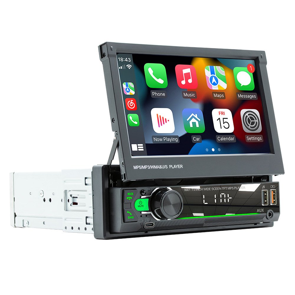 7inch 1din Android Car Dvd player Retractable Touch Screen Car Radio Gps Navigation Wifi Car Video Mp5 Player