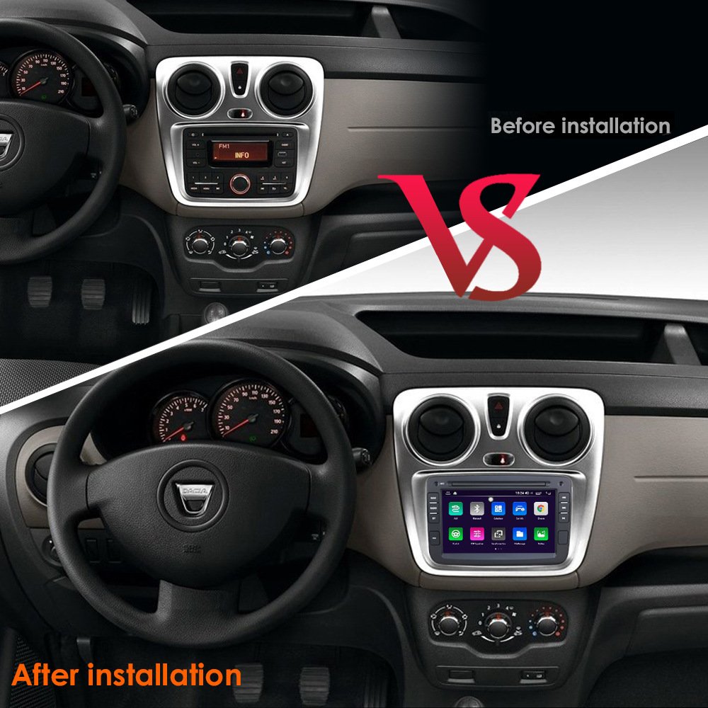 Dacia Logan Renault Captur Lada Xray 2 Head Unit 7 Inch Car Gps Navigation 4 Core 1+16gb Multimedia Player Carplay