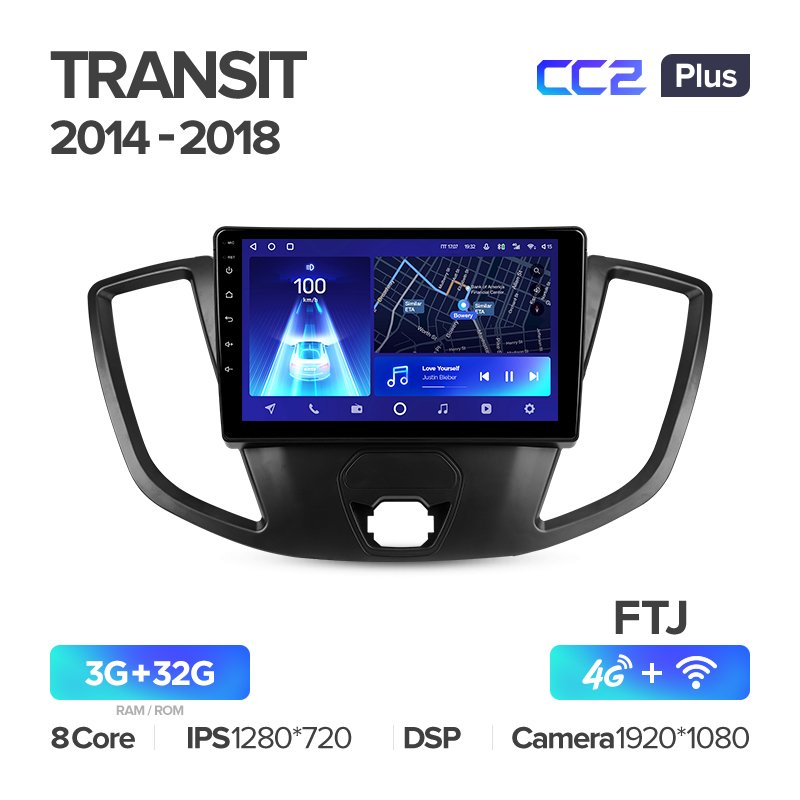 TEYES CC2 PLUS Car DVD Player For Ford Transit Van L3H2 2014-2018 9 Inch Car GPS Navigation DVD Player