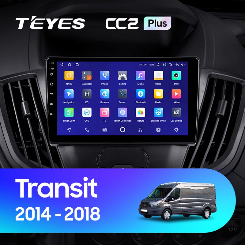 TEYES CC2 PLUS Car DVD Player For Ford Transit Van L3H2 2014-2018 9 Inch Car GPS Navigation DVD Player
