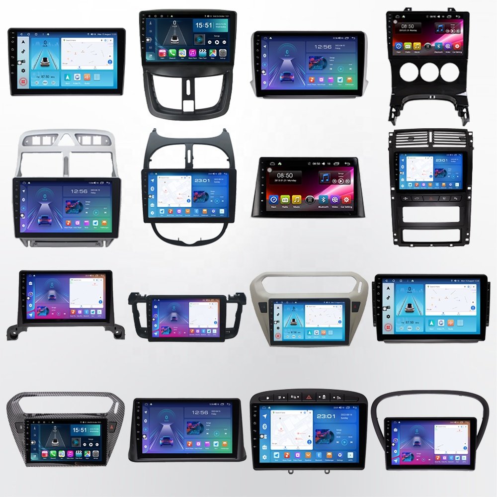 Android 12 Car Radio 9/10 inch Car Stereo Touch Screen Carplay Car Multimedia Player for Peugeot 406 407 207 208 3008 307 308