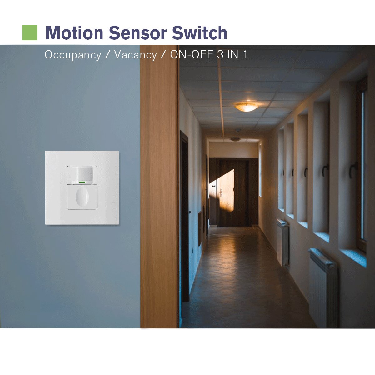 UK Standard Rayzeek motion sensor wireless lighting home infrared pir wireless auto sensor switch for lighting control