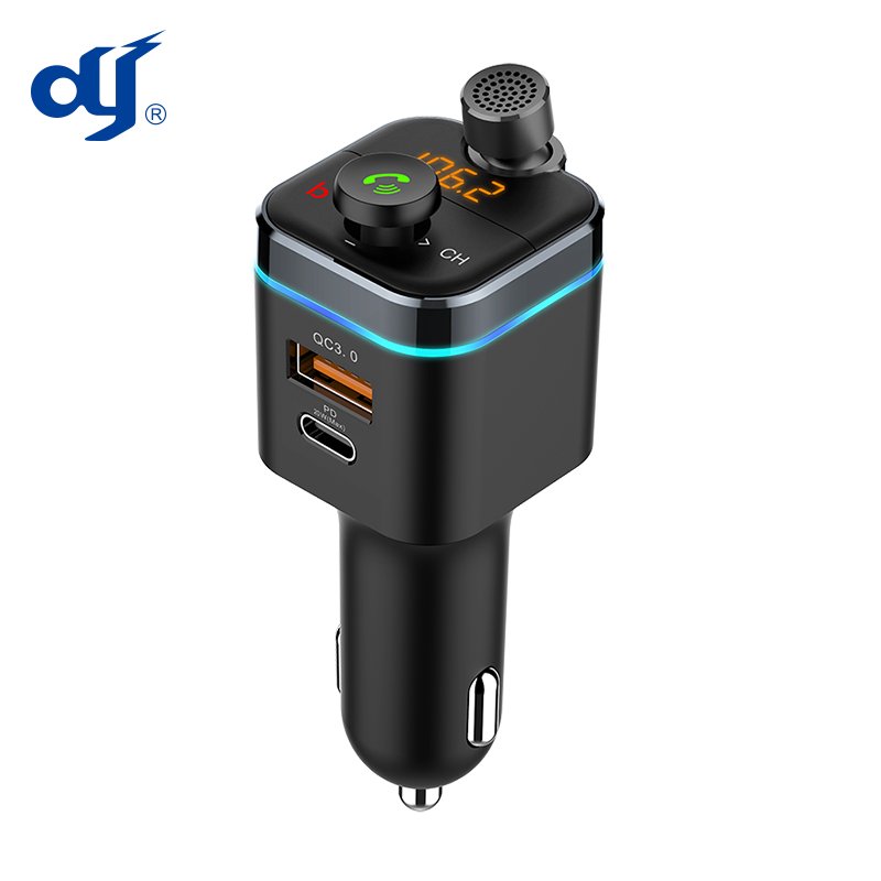Hot Selling Good Quality Dual USB Charging PD 18W QC 3.0 Car Charger Universal Mp3 Player Bluetooths Transmitter Handsfree Kit