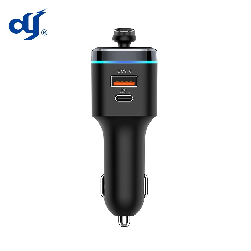 Hot Selling Good Quality Dual USB Charging PD 18W QC 3.0 Car Charger Universal Mp3 Player Bluetooths Transmitter Handsfree Kit