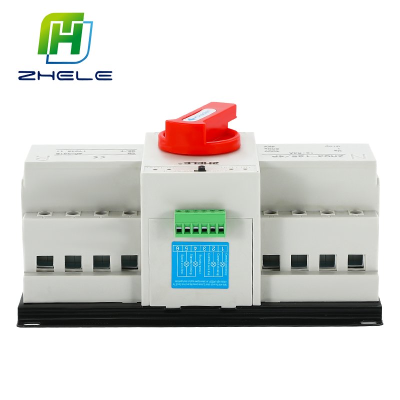400VAC 63A 100A 125A 2p 3p 4p Three-phase Dual Power Automatic Transfer Switch Solar Generator Automatic Transfer Switch ATS