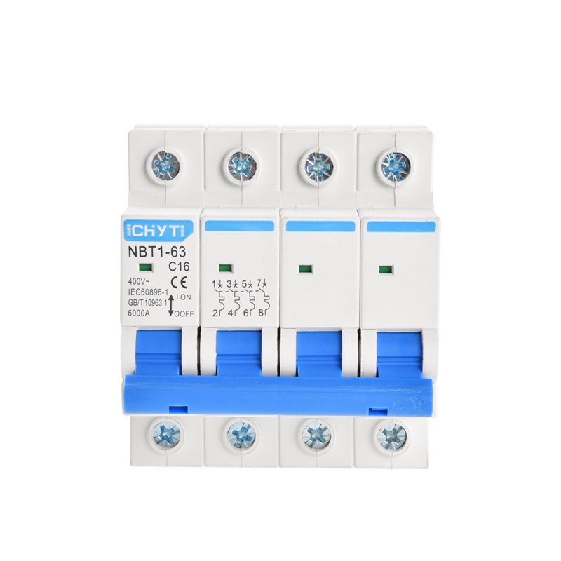 Hot Sale 4 Phase Breaker Type of Main Electrical Auto Switch NBT1-63 4P 63A MCB