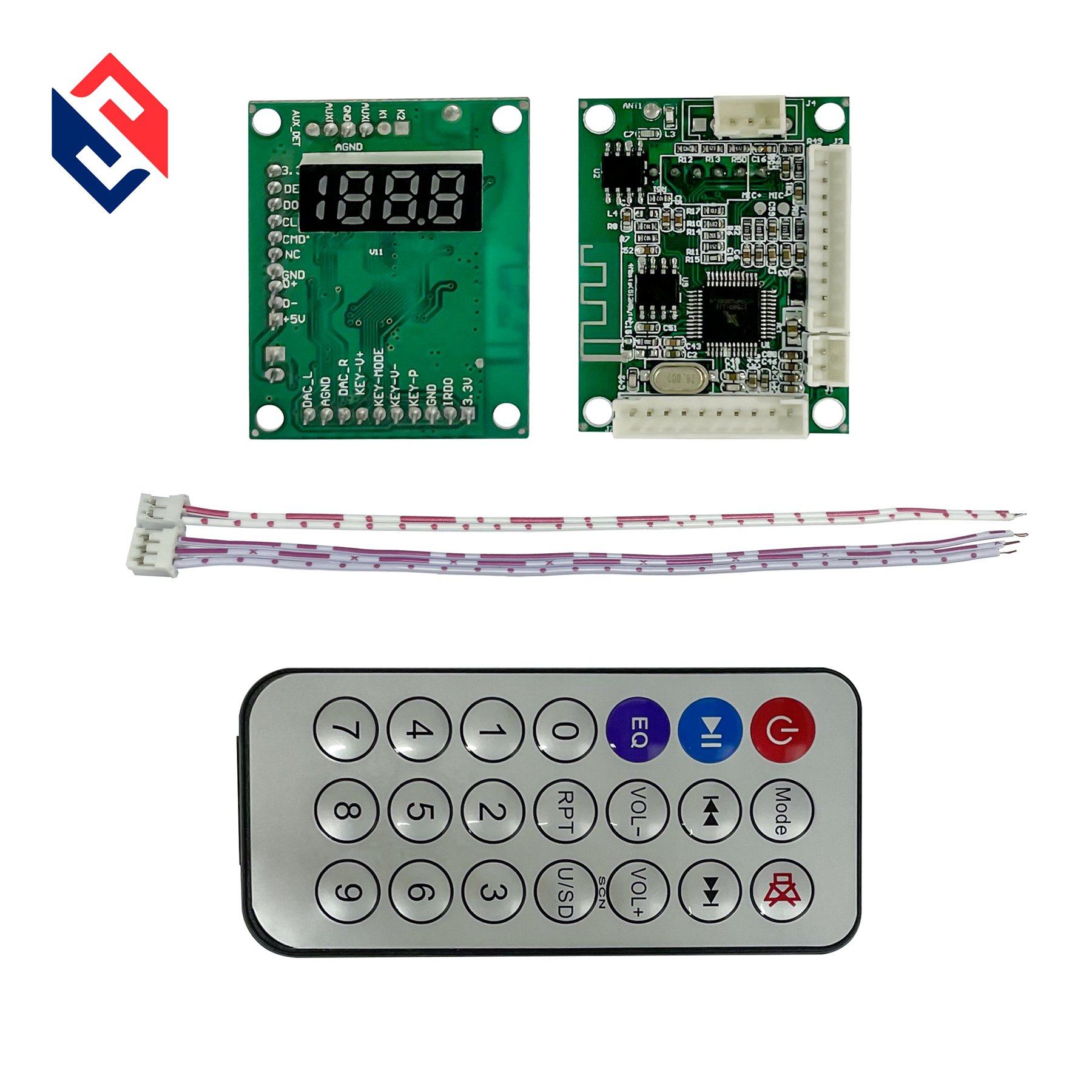 LED Light Decoding Board Wireless Bluetooth MP3 Player Audio Motherboard Circuit Module USB Kit 5V 12V Decoder Board