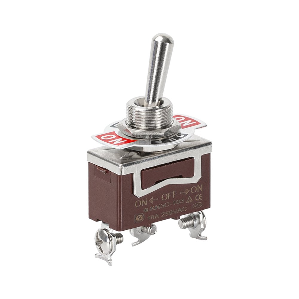 DaierTek 3-Way Toggle Switch SPDT 12 Volt Toggle Switch On-Off-On Heavy Duty Toggle Switch 30A for Car Auto Truck Boat