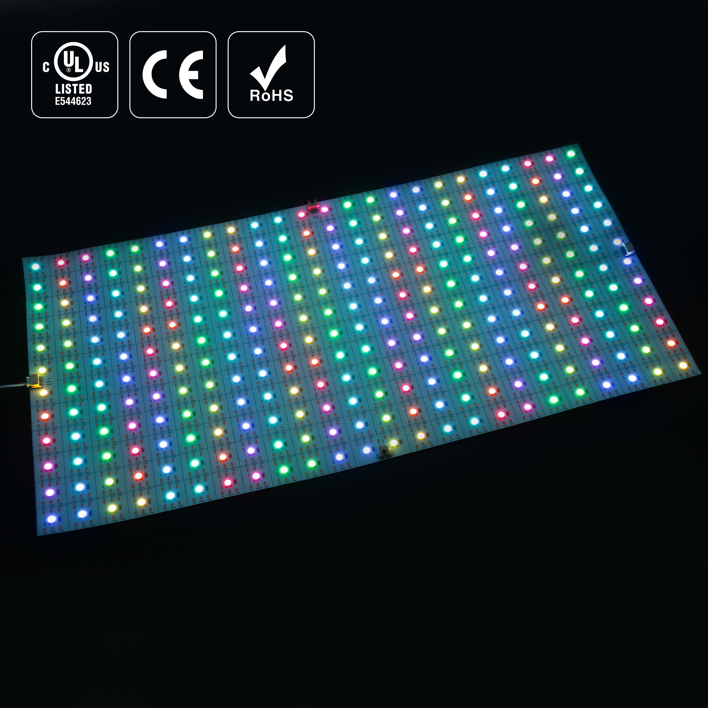 Digital SPI Matrix LED Sheet DC5V SMD5050 RGBW Flexible Cuttable 30W Per Sheet Led Backlight Sheets