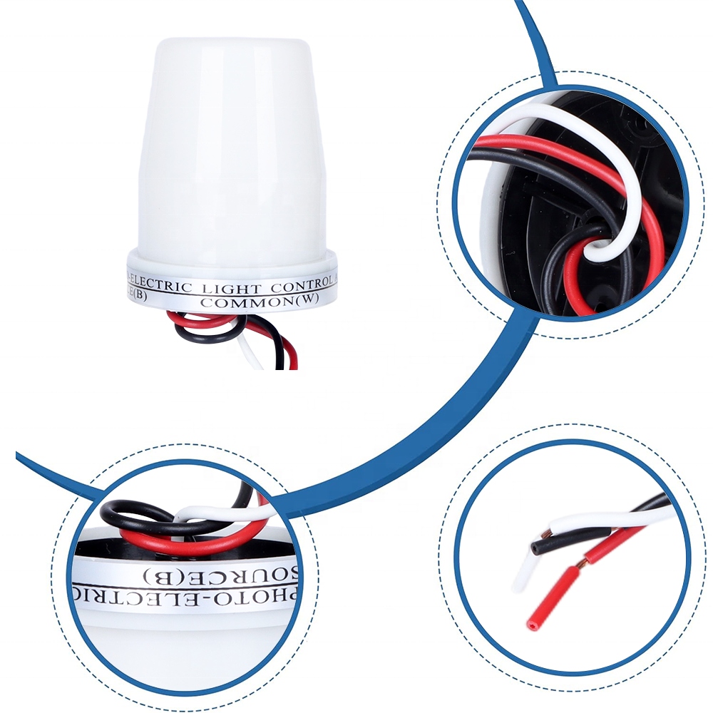 CNRIYA Thermal Photocell Light Switch 10A Auto on Off Light Sensor Switch Day Night Light Sensor Photoswitch ASC-2210T