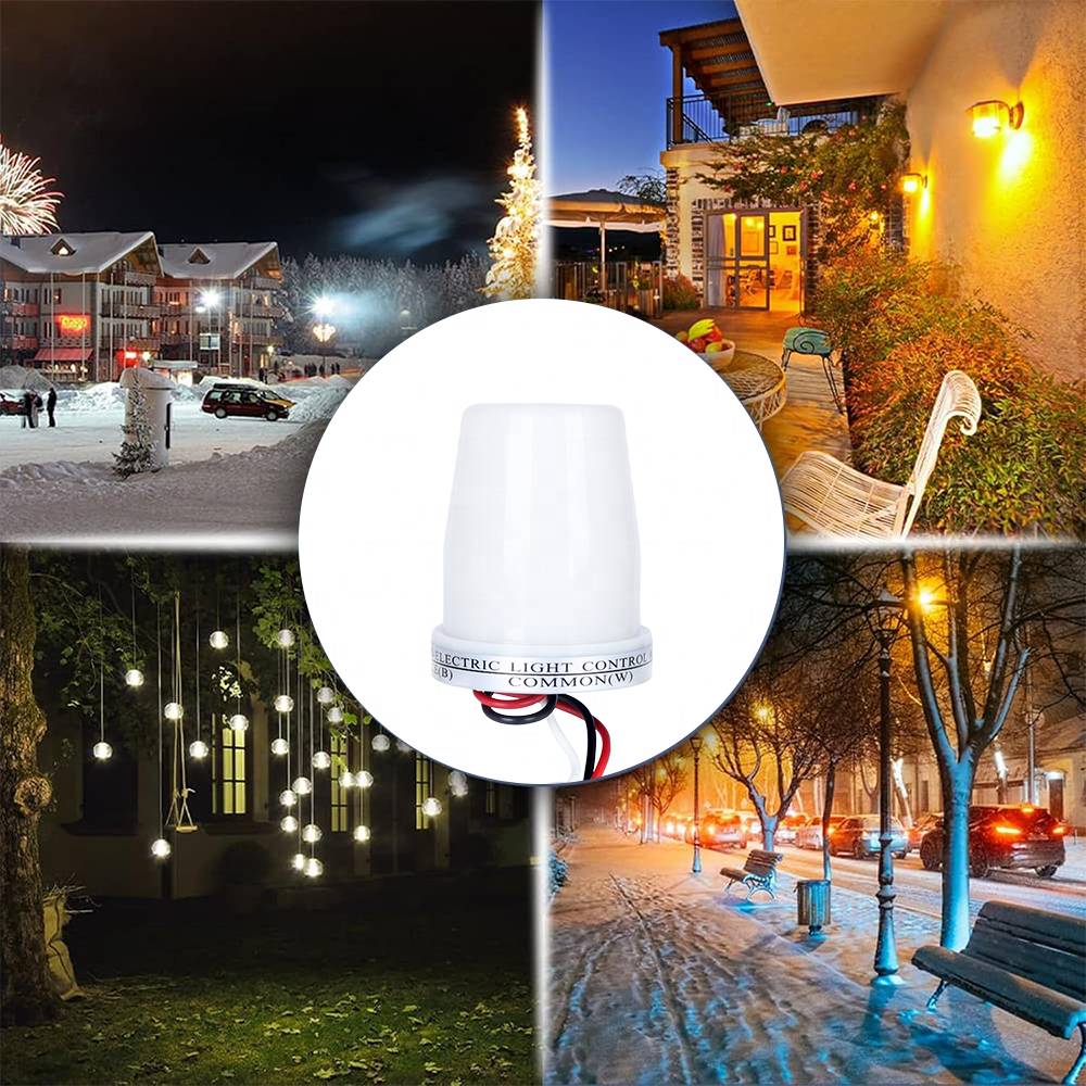 CNRIYA Thermal Photocell Light Switch 10A Auto on Off Light Sensor Switch Day Night Light Sensor Photoswitch ASC-2210T