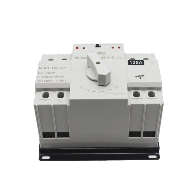 AC ATS Single Phase 2 Phase Automatic Transfer Switch Workable for Both Auto and Manual 125a Solar Automatic Transfer Switch