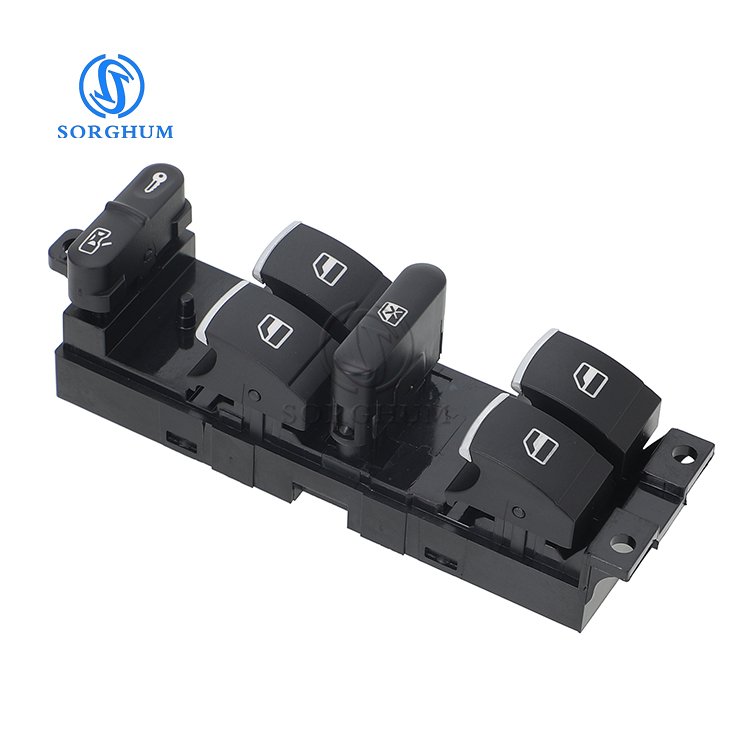 Sorghum 3BD959857 Front Left Driver Side Electric Master Power Window Switch Fits for VW Golf MK4 Jetta Passat B5