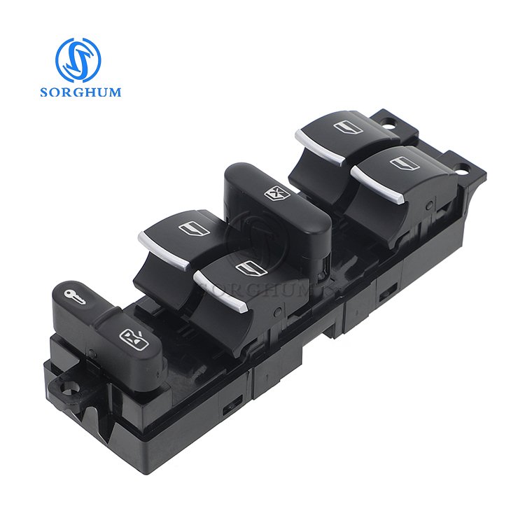 Sorghum 3BD959857 Front Left Driver Side Electric Master Power Window Switch Fits for VW Golf MK4 Jetta Passat B5