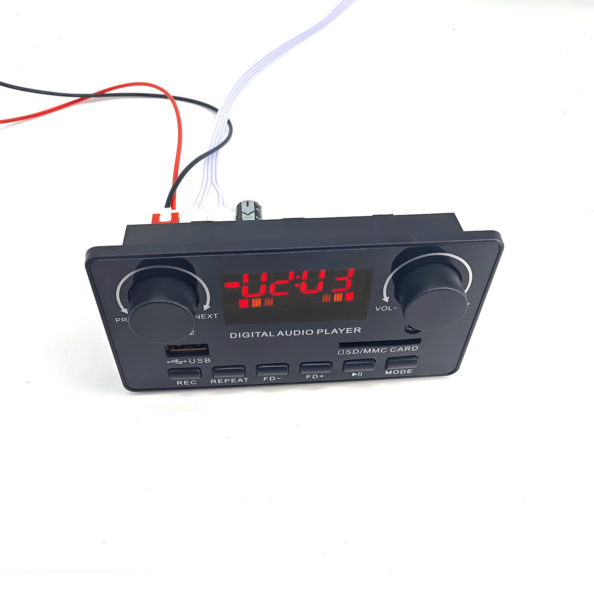 12V FM Radio 2*40W Recording MP3 Kit Decoder Board Bluetooth USB MP3 Player Module