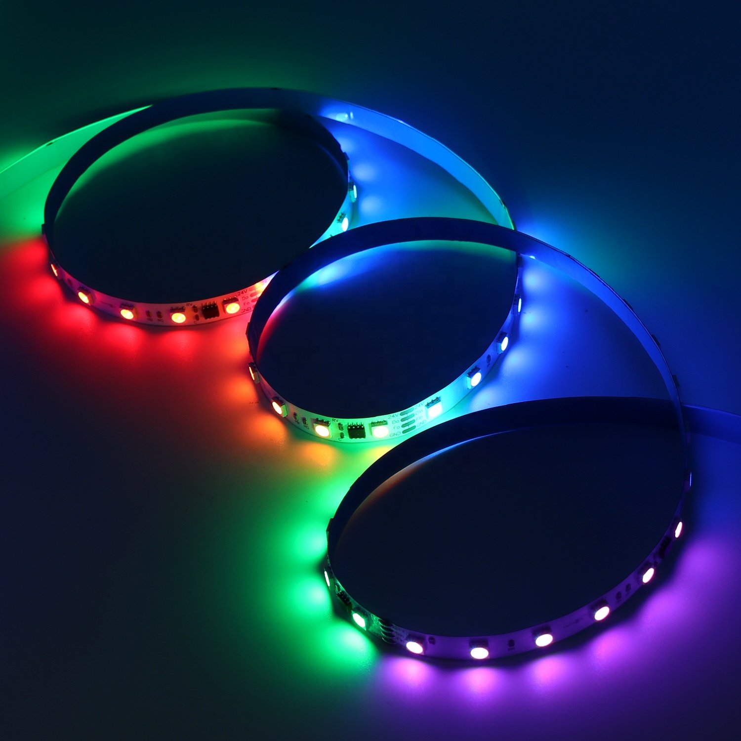 RGB RGBIC SMD 5050 Colorful 5V 12V 24V 2800k-6500k Cob Led Strip Lights for Home 2.7mm 4mm 8mm 10mm Customizable Cob Led Strip
