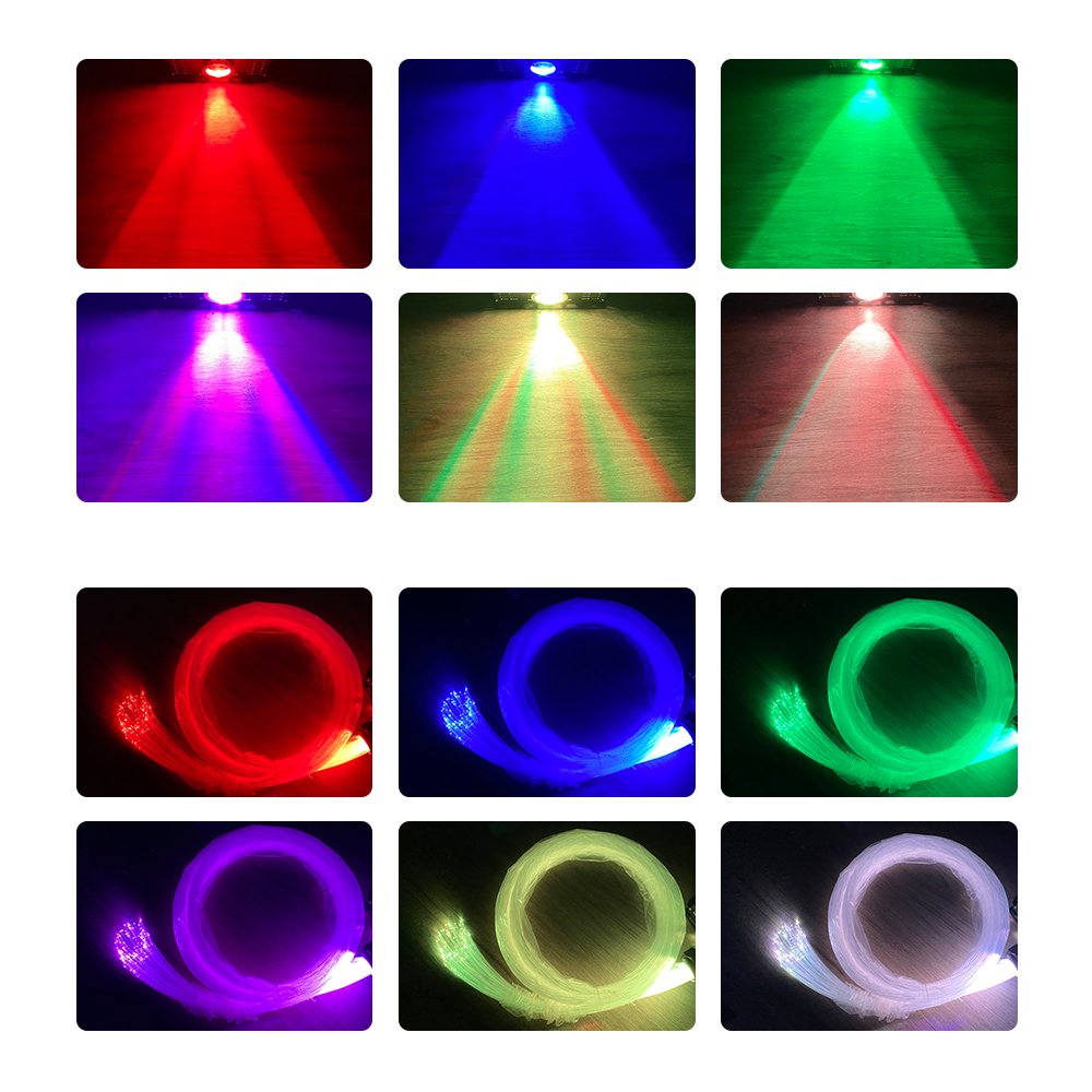 12V 16W Aluminum RGBW Twinkle Star Ceiling Kit LED Light Source APP Control Shooting Star for Car or Indoor Use