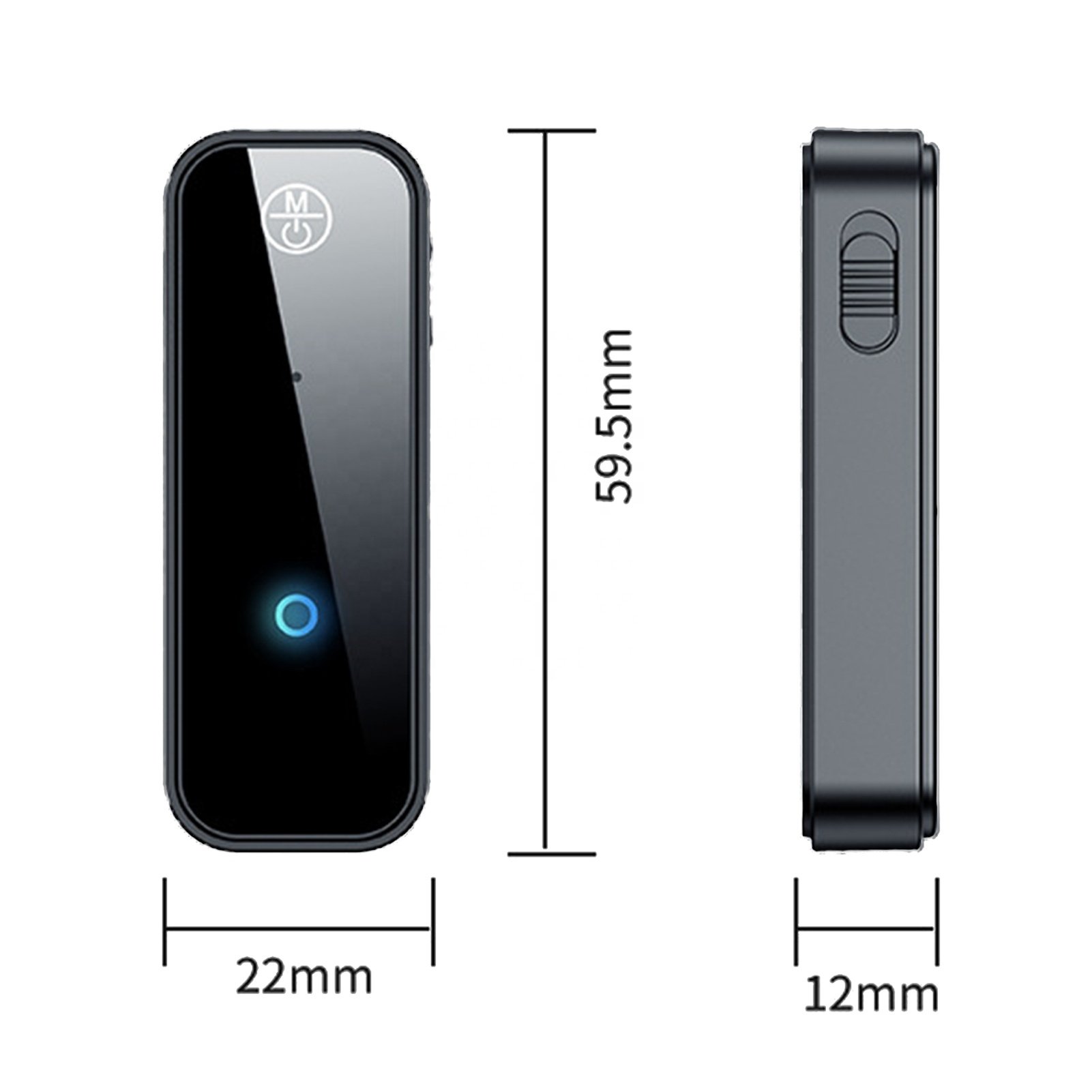 HIGI C28 5.0 2 in 1 Wireless 3.5mm AUX Stereo Audio Receiver Bluetooth Receiver and Transmitter With 140mah Battery