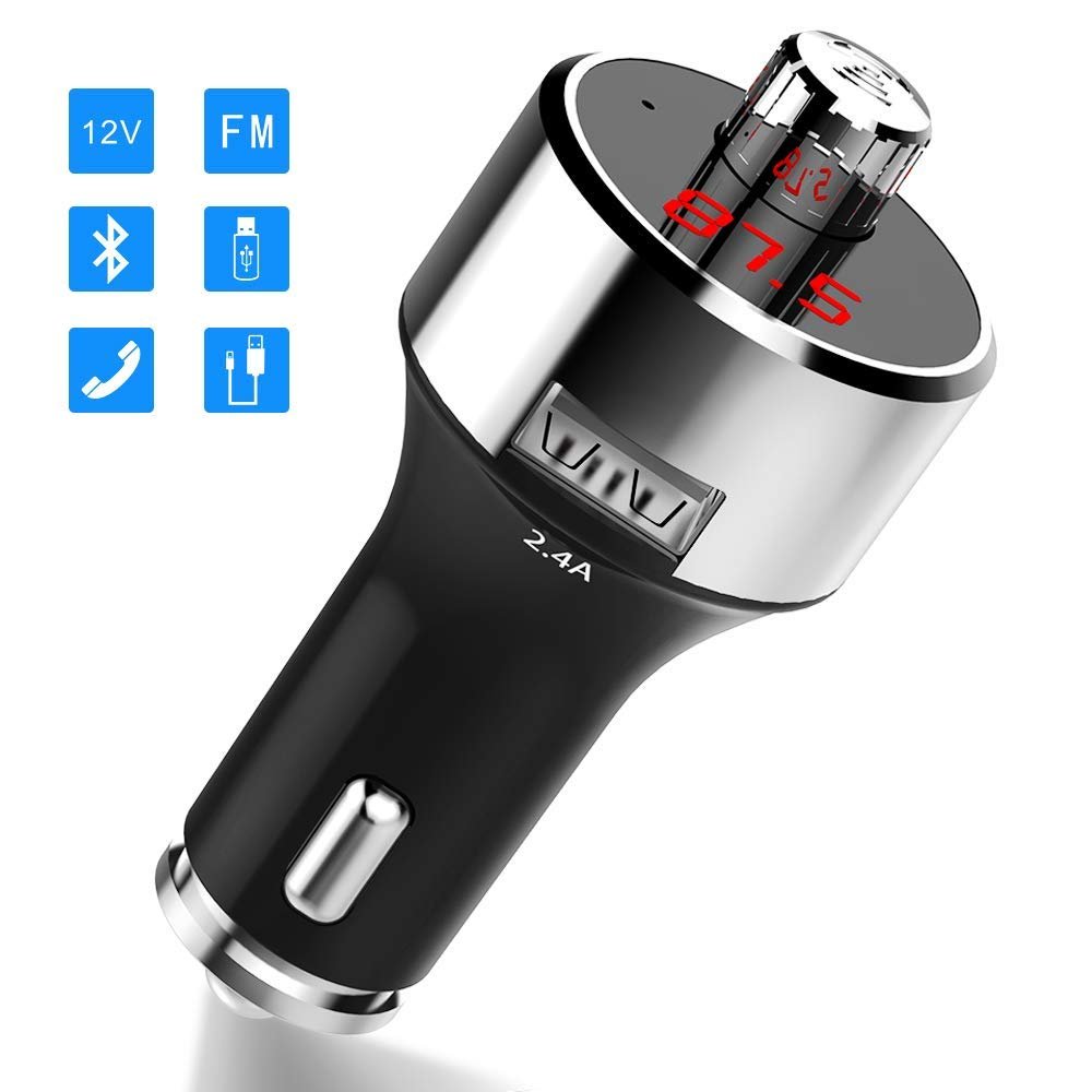 Car Kit 2022 Bluetooth 5.0 Portable MP3 LED Screen Display Universal Bluetooth 5.0 Car Wireless Fm Transmitter Adapter Dashboard