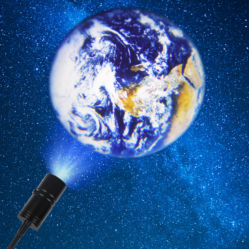 Moon Earth Projector Night Light Earth Moon Projection Led Desk Lamp for Bedroom Atmosphere Decoration Light