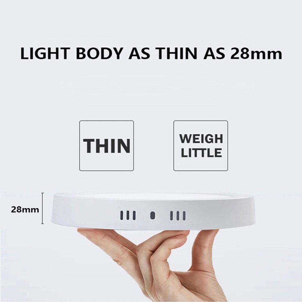 High Quality China Factory Indoor Commercial Lighting 6W Round Surface Mount SMD Round Ceiling Led Panel Light
