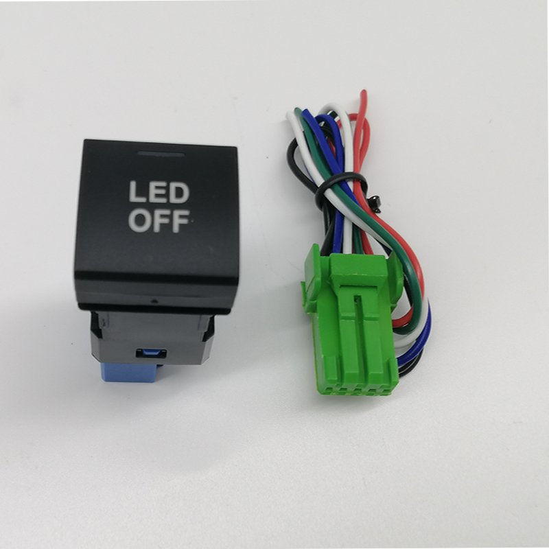 Auto Switches 12V Car Fog Light on Off Driving Light bar Push Button Switch Square Multifunctional Modification Switch