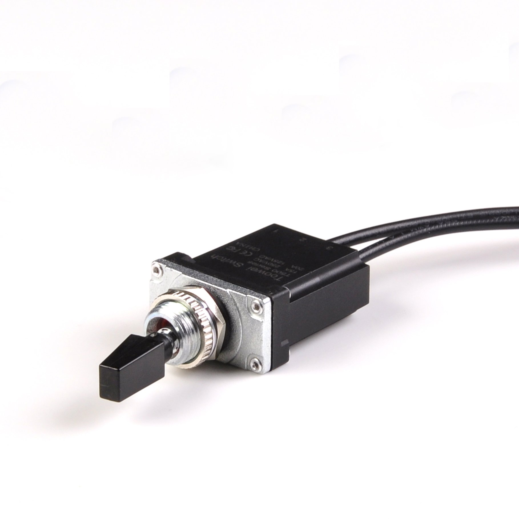 Toggle Switch Waterproof 2Position Metal SPST on OFF Toggle Switch With Wire Terminal for Racing Auto Car ATV