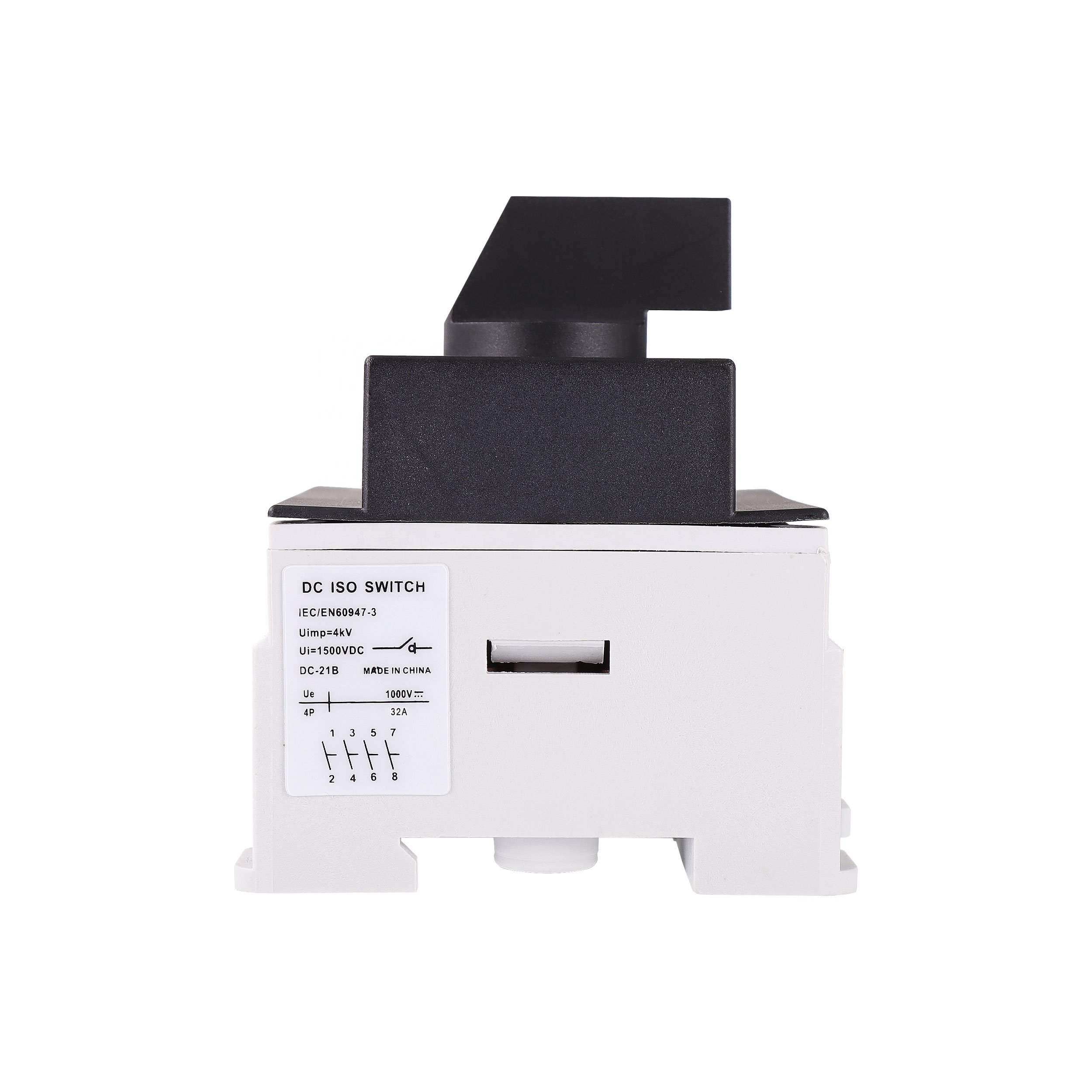 WISO-100 1000VDC 1500VDC 16A 25A 32A 63A 80A 100AMP Solar DC Switch Disconnector Rotary Switch For Isolation Isolator Switch