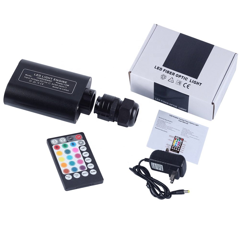 12W RGBW Fiber Light Optic Led App Control Car Roof Rolls Royce Starlight