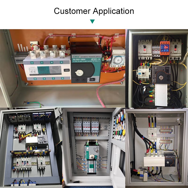 China CSQ HYCQ1 Automatic ATS Auto Changeover Switch 630A 1000A Change Over Switch PC Class 400A 4P Automatic Transfer Switch