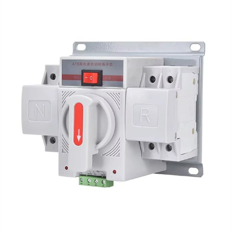 Double Power Manual Auto ATS Switch 2P 63A Automatic Transfer Switch 220v Controller for Generator