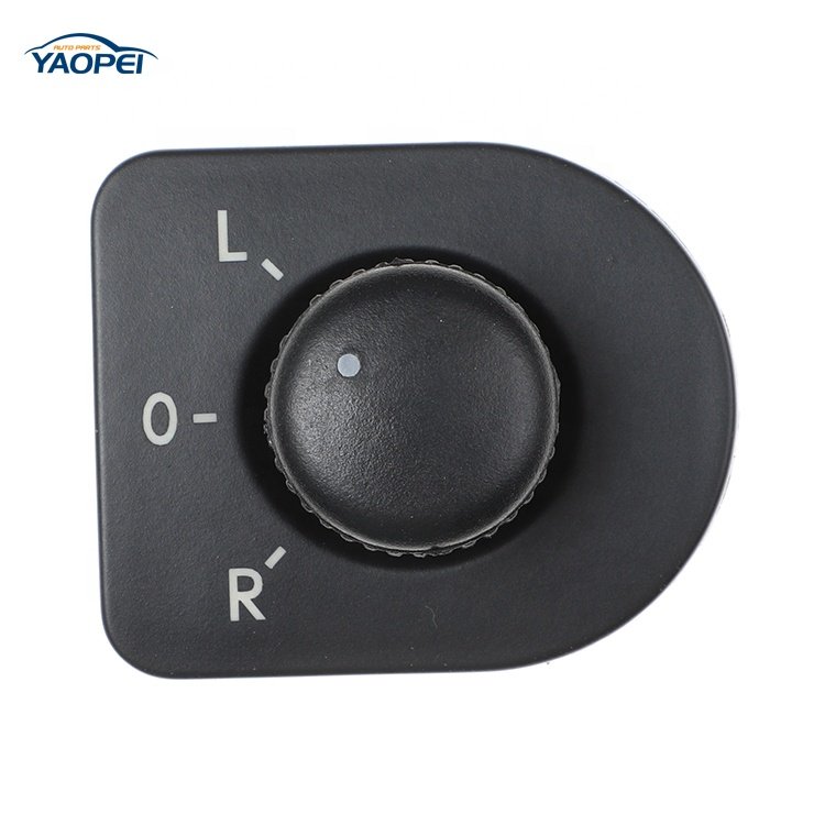 1J1959565A YAOPEI Black Exterior Mirror Switch Side Mirror Knob Replacement for Volkswagen Bora Voyage