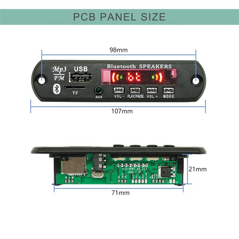 HIFI Audio System Bluetooth MP3 Decoder Board USB Bluetooth Kit 12V Car Accessories Reproductor MP3 Player Module Wireless