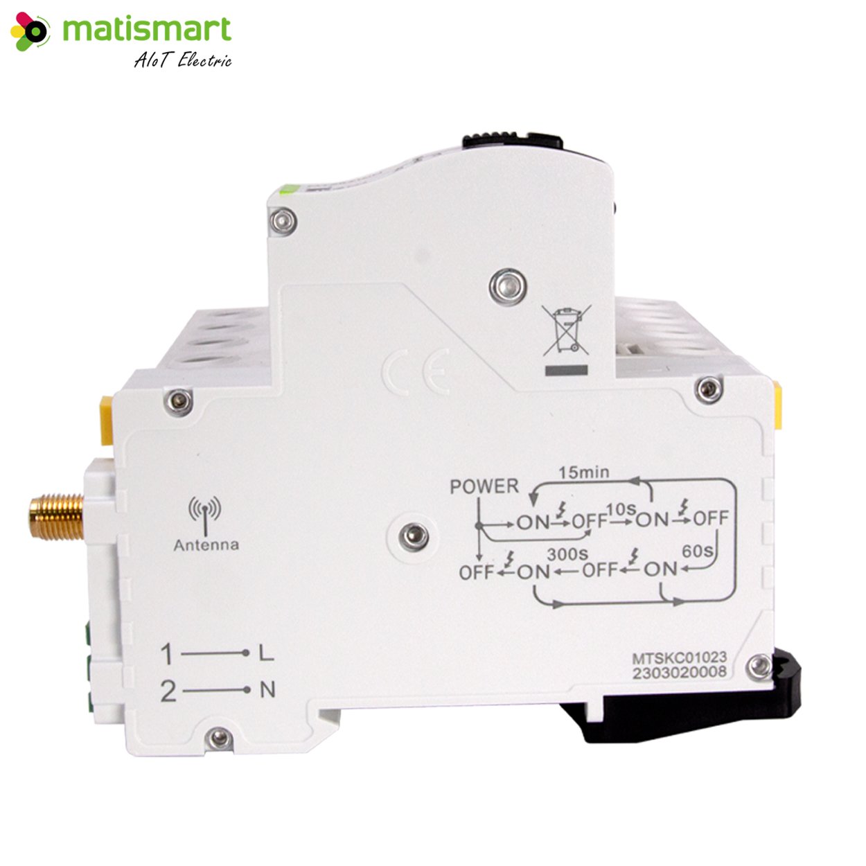 Tuya Wifi Mini Smart Switch Breaker with Dry Contact Wifi Smart Switch 10a Breaker 50 Amps Wifi Breaker